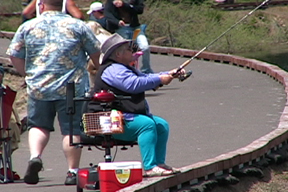 people fishing